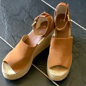Marc Fisher Adalyn Espadrille Platform Wedge Sandals 11 M